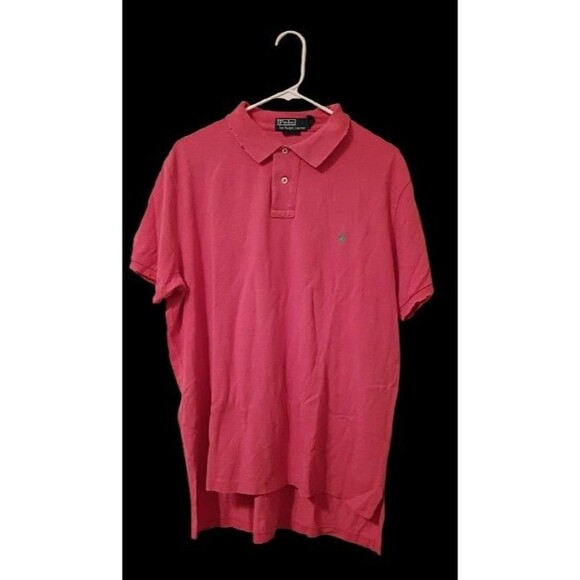 Men's Salmon Pink Polo Ralph Lauren Shirt Size XL - Picture 1 of 10